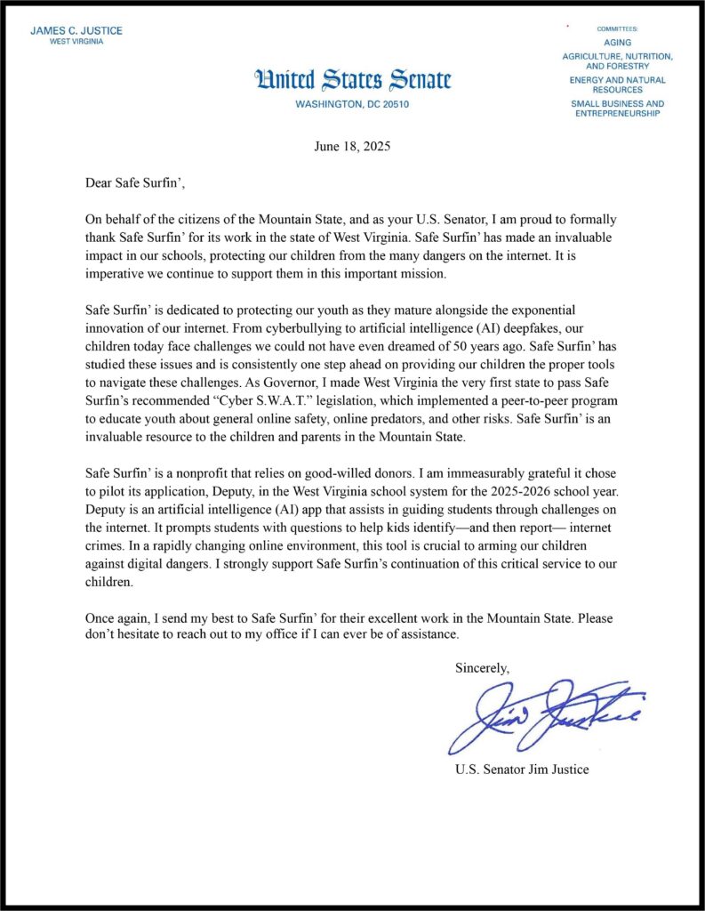Safe Surfin' Letter